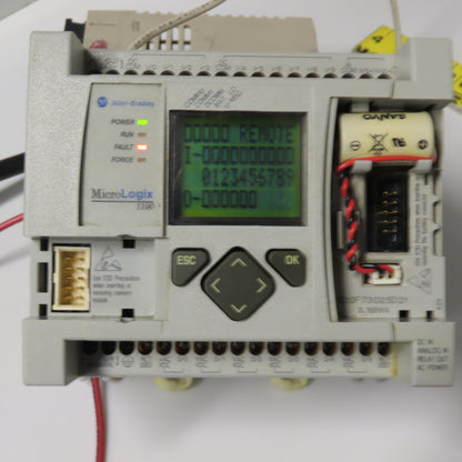 Allen-Bradley 1763-L16BWA Ser B Rev C MicroLogix 1100 PLC Controller FRN 9.0