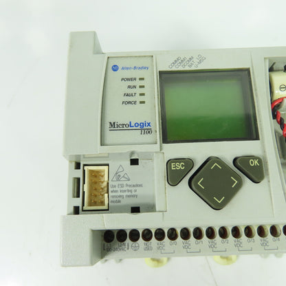 Allen-Bradley 1763-L16BWA Ser B Rev C MicroLogix 1100 PLC Controller FRN 9.0