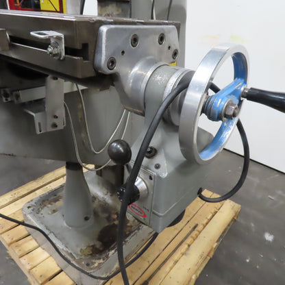 Supermax YCM-1-1/2V 42" x 9" Knee Mill 208-230/480V 3Ph 2Hp W/ DRO Power X-Axis