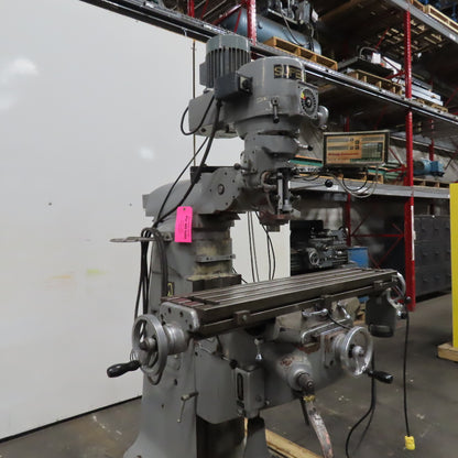 Supermax YCM-1-1/2V 42" x 9" Knee Mill 208-230/480V 3Ph 2Hp W/ DRO Power X-Axis