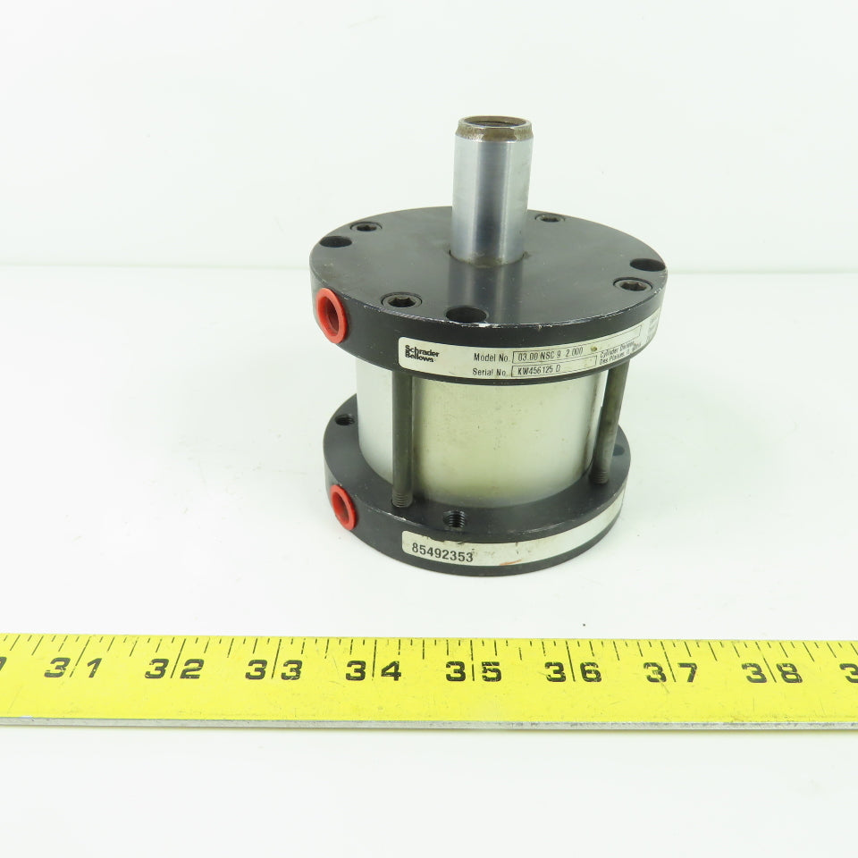 Schrader Bellows 03.00 NSC 9 2.000 Pneumatic Air Cylinder 250PSI 3"Bore 2"Stroke