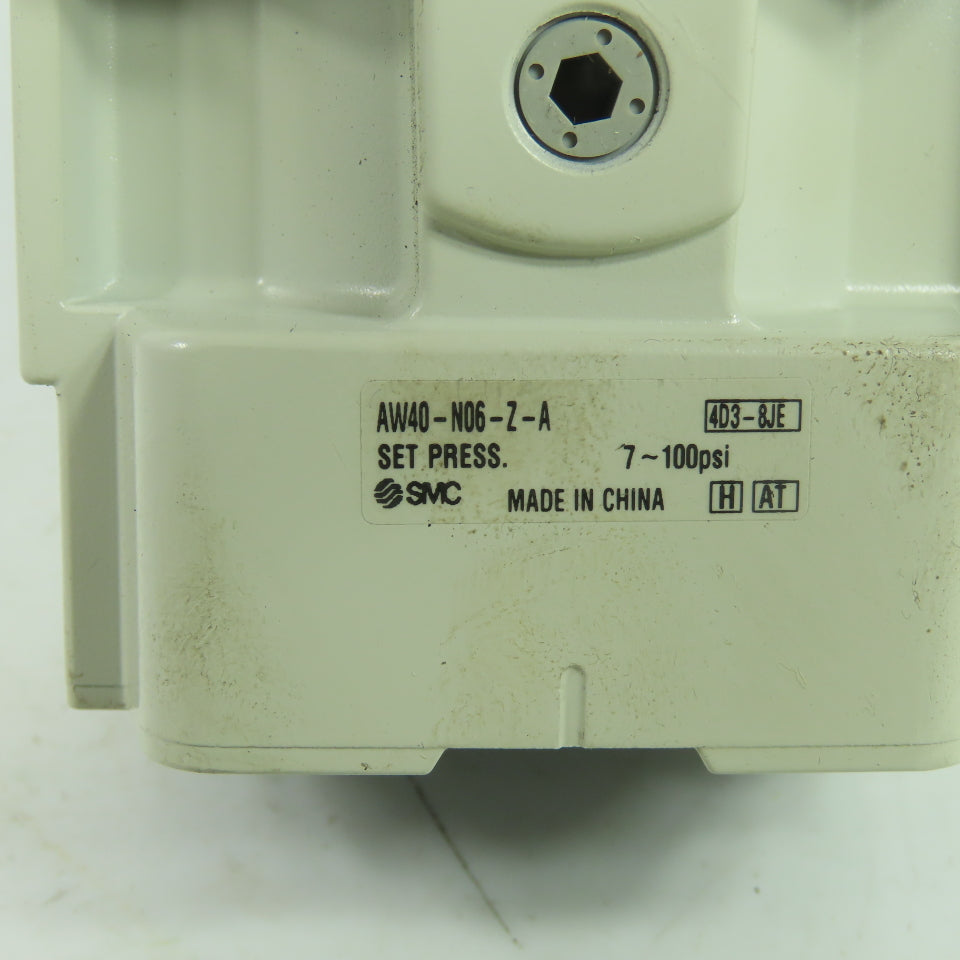 SMC AW40-N06-Z-A Pneumatic Filter Regulator 7-100psi 3/4" NPT