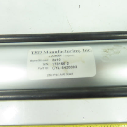 TRD Bimba CYL-8420003 2" Bore 10" Stroke Air Cylinder 250 PSI Max