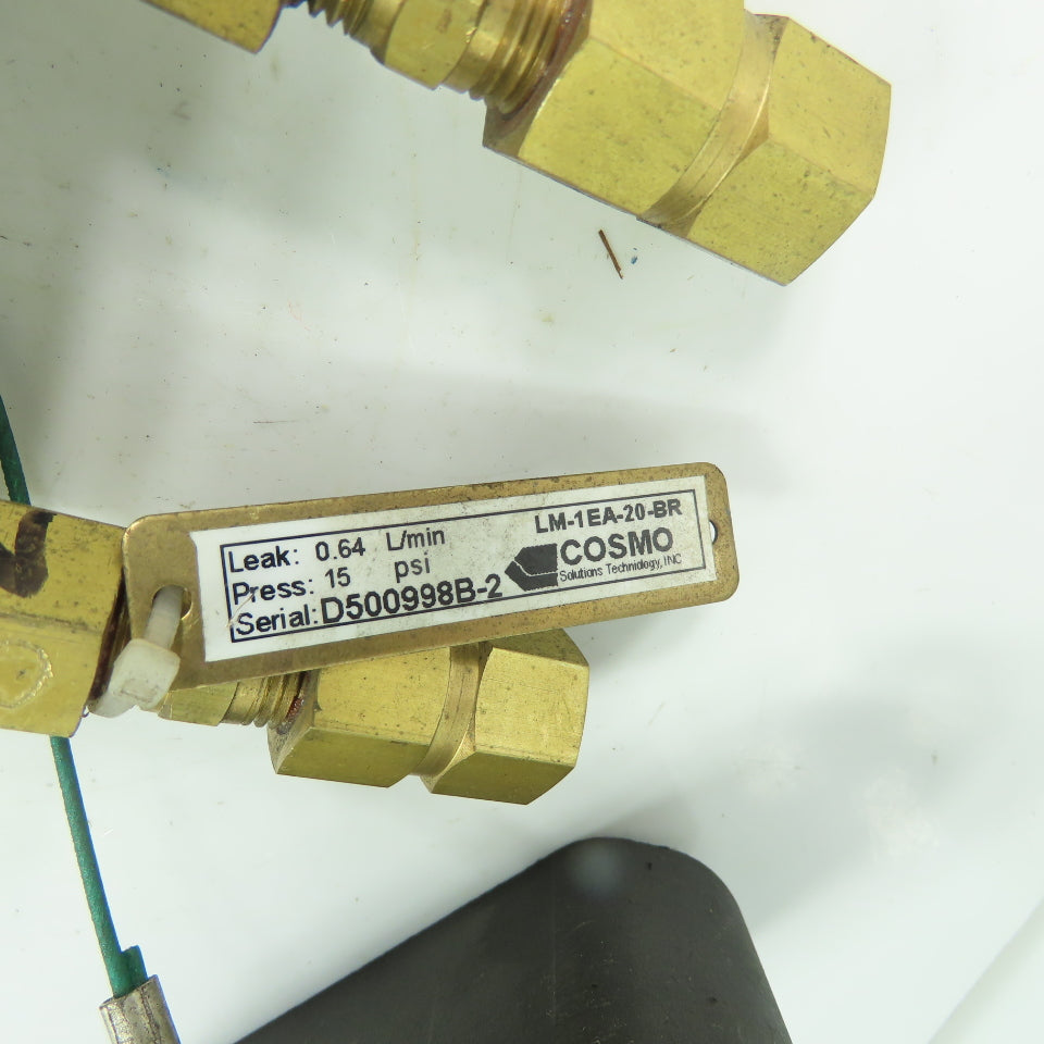 Cosmo LM-1EA-20-BR 6-Port Aluminum Manifold Bar W/ Brass Fittings