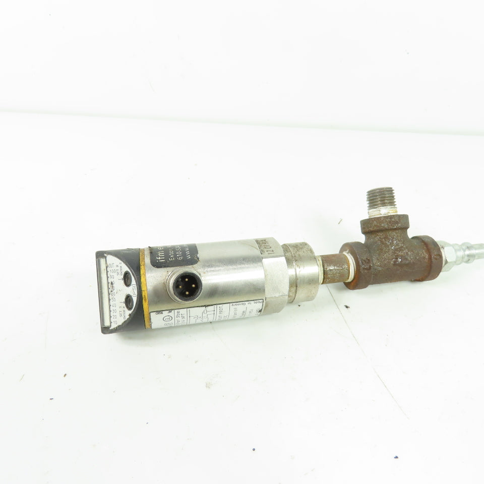 ifm electronic PB5224 Electronic Pressure Sensor 5-100 PSI 1/4 NPT 18-30VDC
