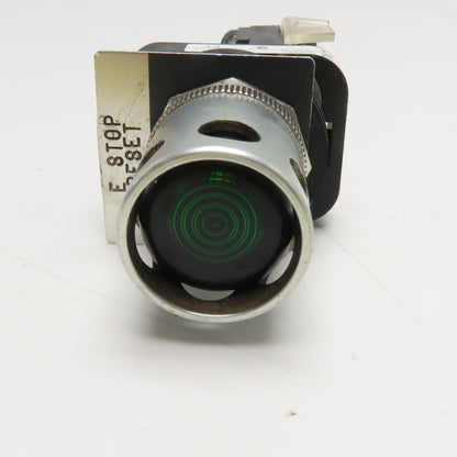 Allen-Bradley 800T-QAH24A 24V AC/DC Green Illuminated Push Button