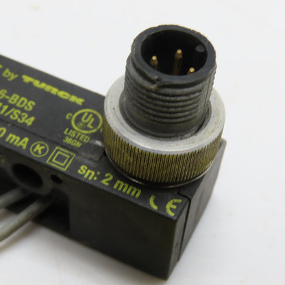 Turck Ni2-BTM-0,16-BDS-2AP6X3-H1141/S34 Inductive Proximity Sensor 10-30VDC