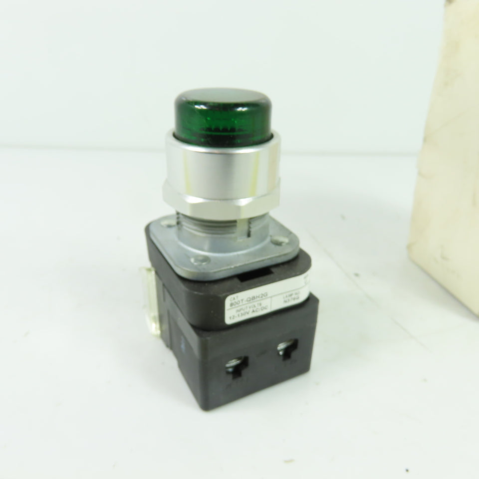 Allen-Bradley 800T-QBH2G Green Illuminated Push Button Type 4 13 Ser U 12-130V