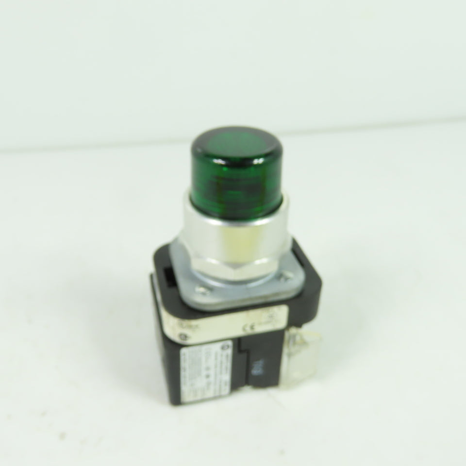 Allen-Bradley 800T-QBH2G Green Momentary Contact Push Button 12-130V 800TC-N374