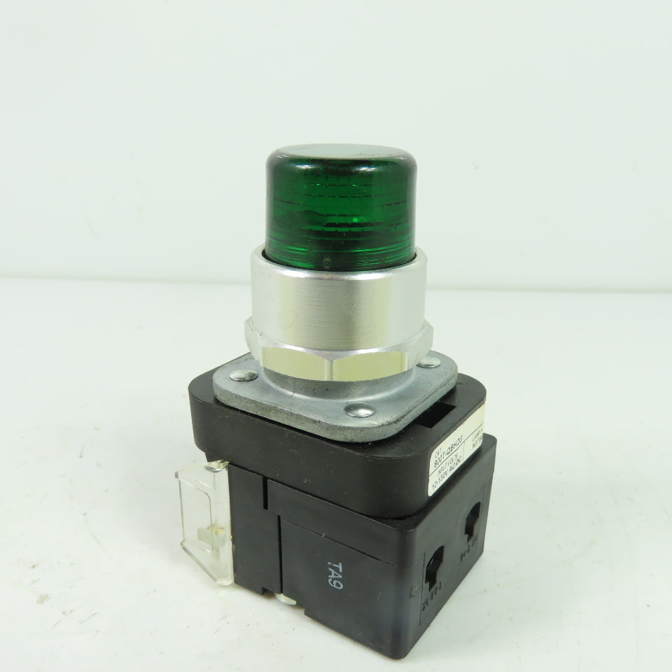 Allen-Bradley 800T-QBH2G Green Momentary Contact Push Button 12-130V 800TC-N374