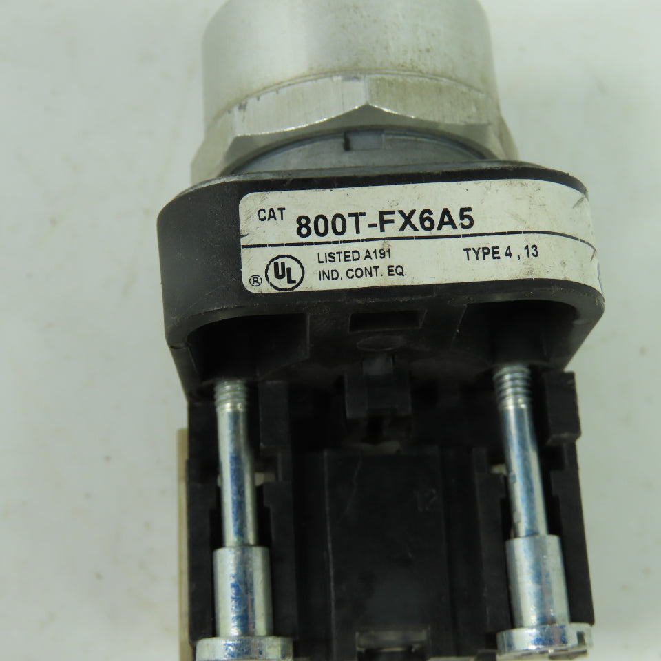 Allen-Bradley 800T-FX6A5 2-Position Push-Pull Pushbutton Operator 30.5mm Ser T