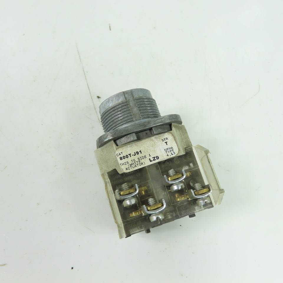 Allen-Bradley 800T-J91 3-Position Selector Switch 30.5mm NEMA 4/13