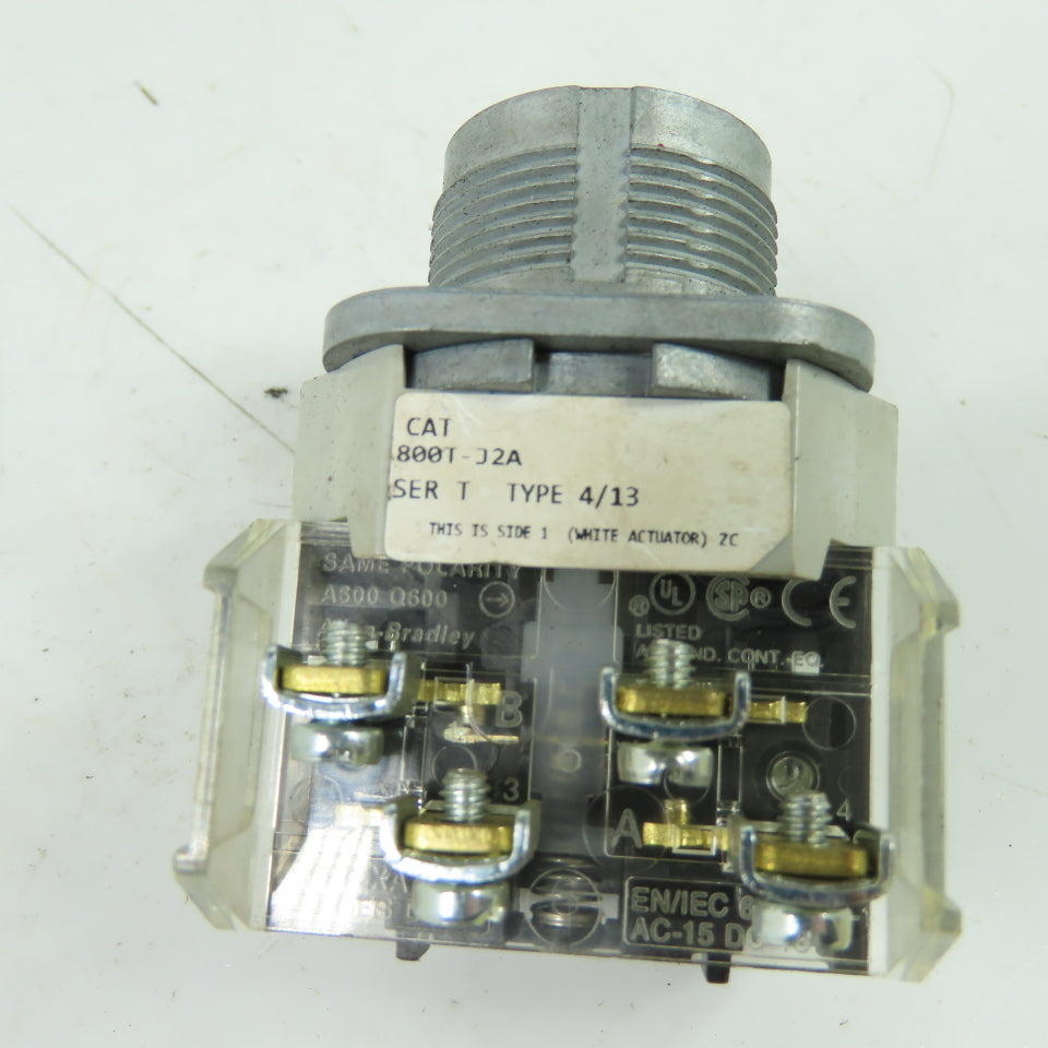 Allen-Bradley 800T-J2A 2-Position Selector Switch Ser T