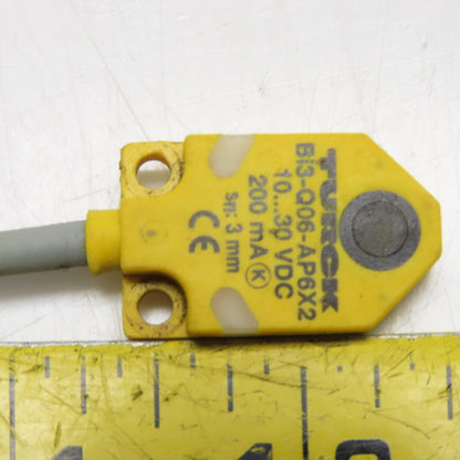 Turck BI3-Q06-AP6X2-0.2M-RS 4T Inductive Proximity Sensor 10-30VDC 200mA