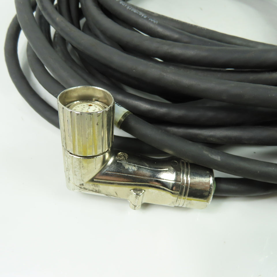 80129 AF09-00347-0001 A 19-Pin M23 Right Angle to 25-Pin D-Sub Cable Assy 50' L