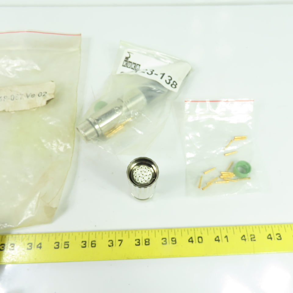 Kuka 00-118-067 Robot Circular Connector Kit 17-Pin 00-123-138