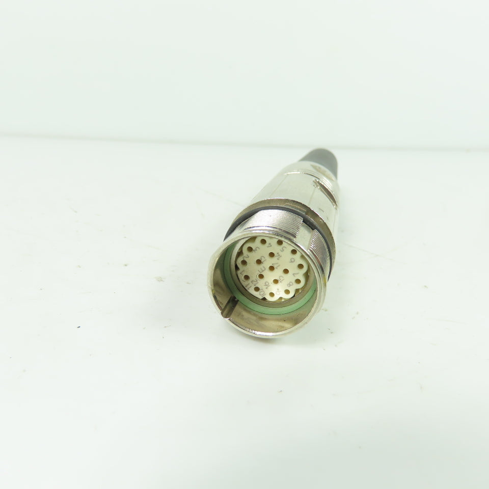 Kuka Style 17-Pin Female Signal Connector M23 Circular with Boot