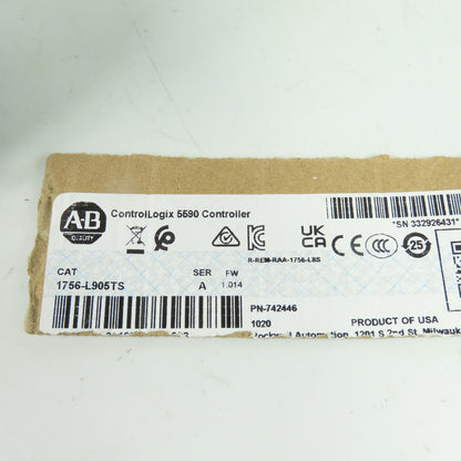 Allen-Bradley 1756-L905TS ControlLogix 5590 Controller EtherNet/IP Ser A FW1.014