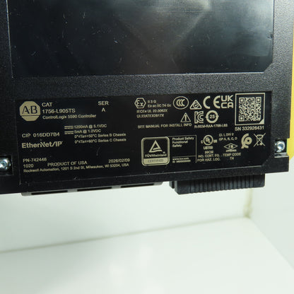 Allen-Bradley 1756-L905TS ControlLogix 5590 Controller EtherNet/IP Ser A FW1.014