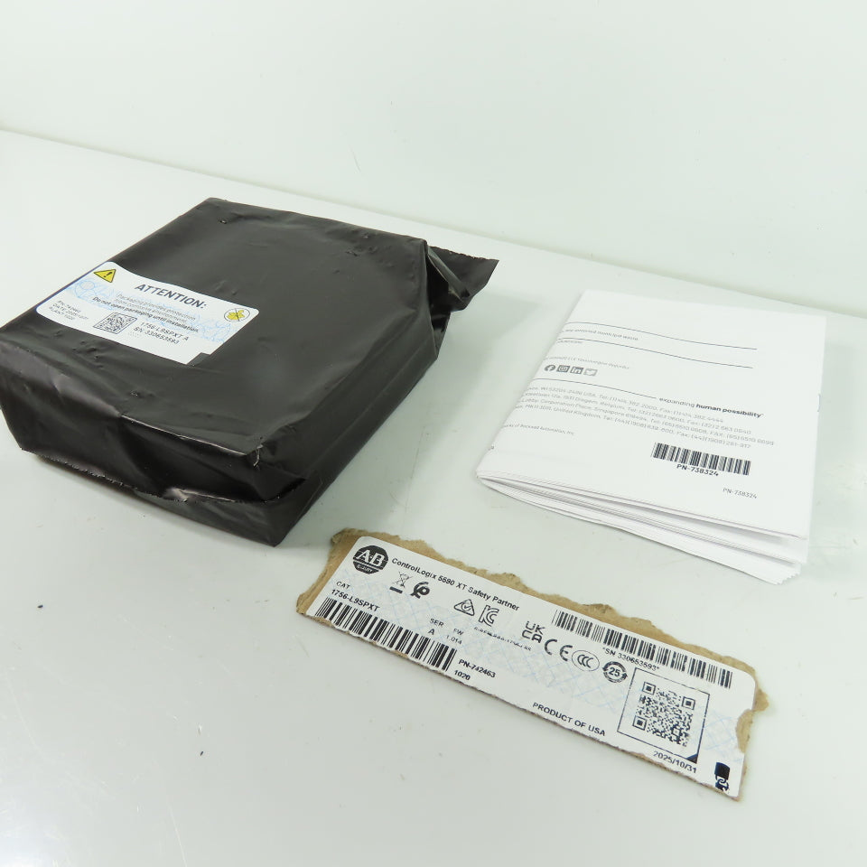 Allen-Bradley 1756-L9SPXT ControlLogix 5590 XT Safety Partner Ser A FW 1.014 NEW