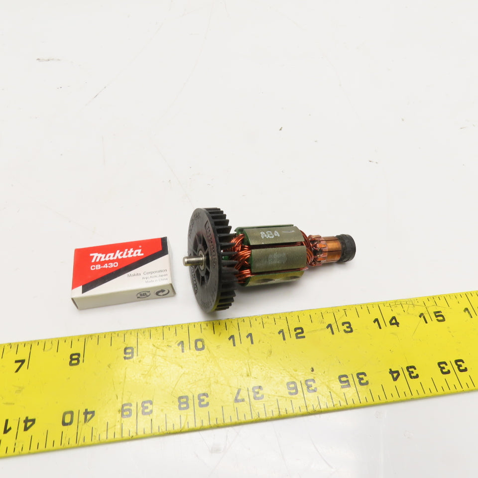 Makita 619218-8 New OEM Angle Grinder Armature Rotor and Carbon Brushes