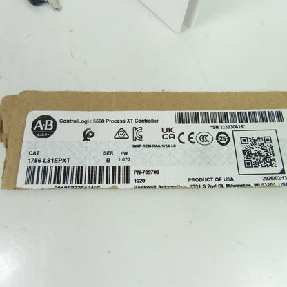 Allen-Bradley 1756-L81EPXT ControlLogix 5580 Process XT Controller SerB FW 1.070