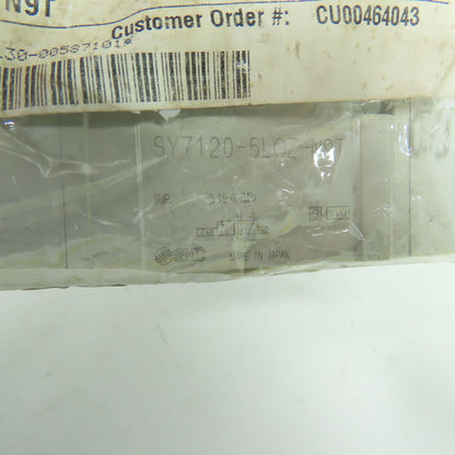 SMC SY7120-5L0Z-N9T Pneumatic Solenoid Valve 24VDC NEW