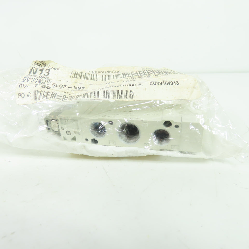 SMC SY7120-5L0Z-N9T Pneumatic Solenoid Valve 24VDC NEW