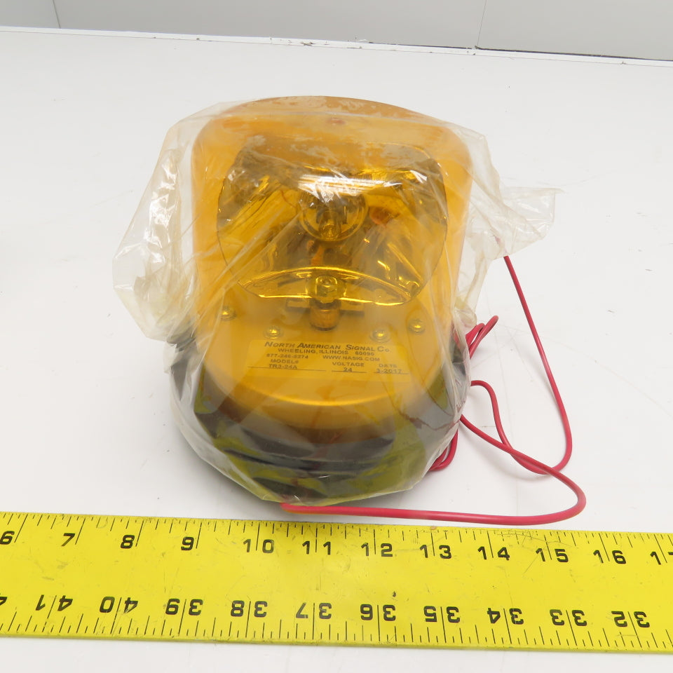 North American Signal Co. TR3-24A Amber Rotating Beacon Light 24V