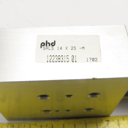 PHD SAL5 14 x 25 Compact Pneumatic Guided Slide Cylinder 25mm Stroke