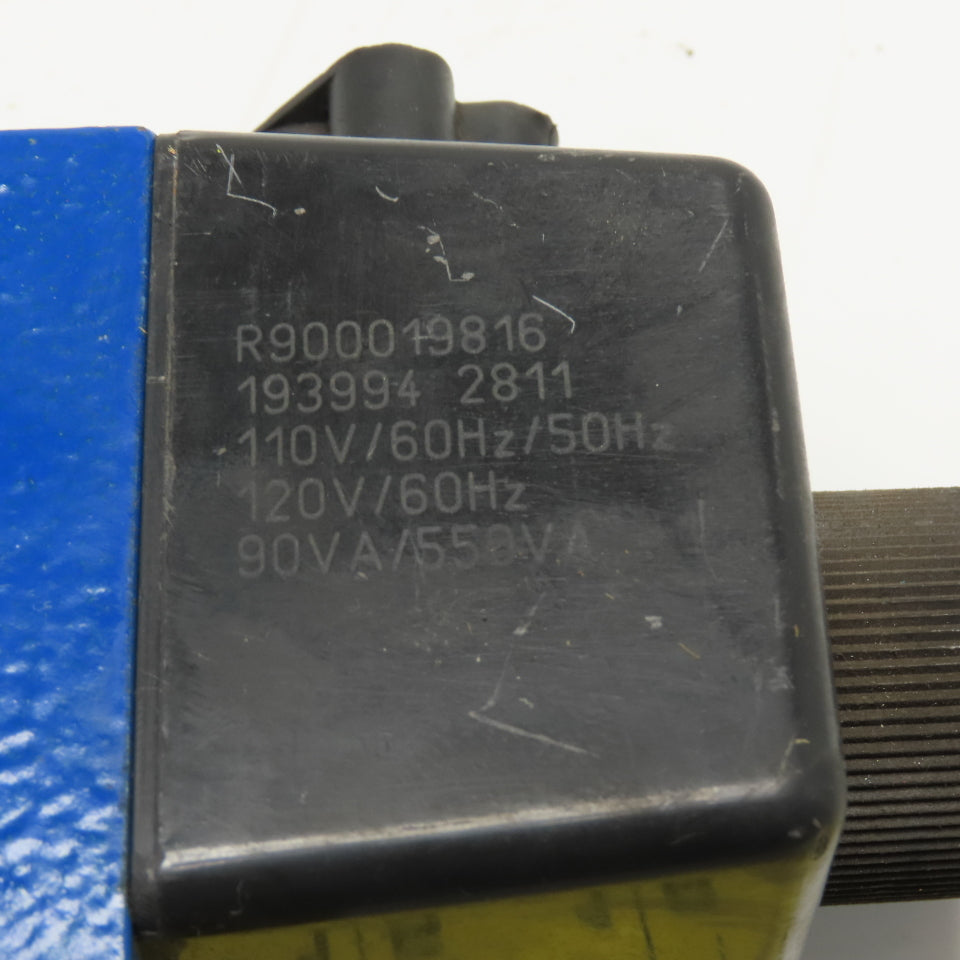 Rexroth 4WE10HA33/CW110N9K4 Solenoid Operated Directional Valve 110/120V 50/60Hz