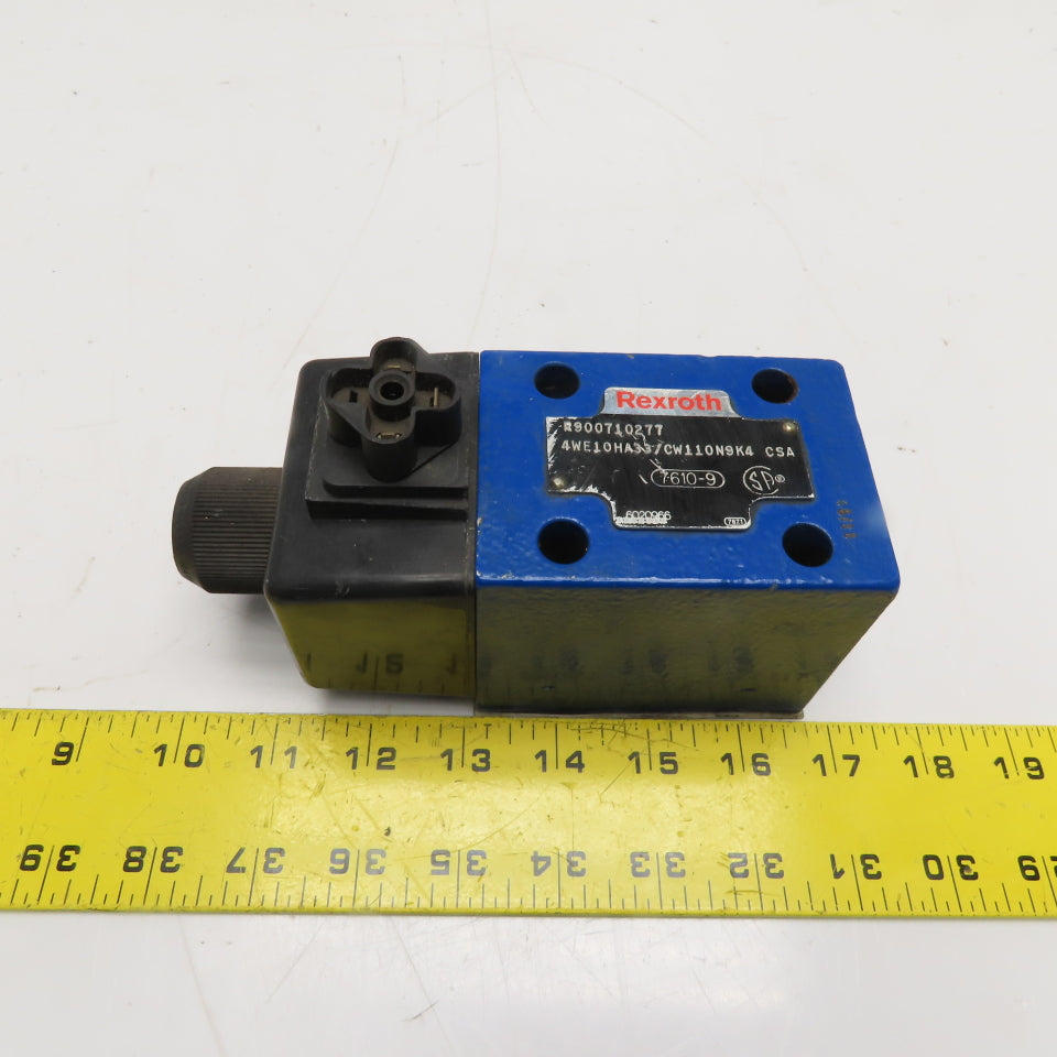 Rexroth 4WE10HA33/CW110N9K4 Solenoid Operated Directional Valve 110/120V 50/60Hz