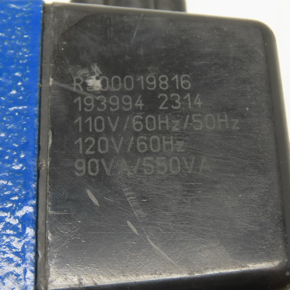 Rexroth 4WE10C33/CW110N9K4 Solenoid Directional Valve 4600psi 110V/120V