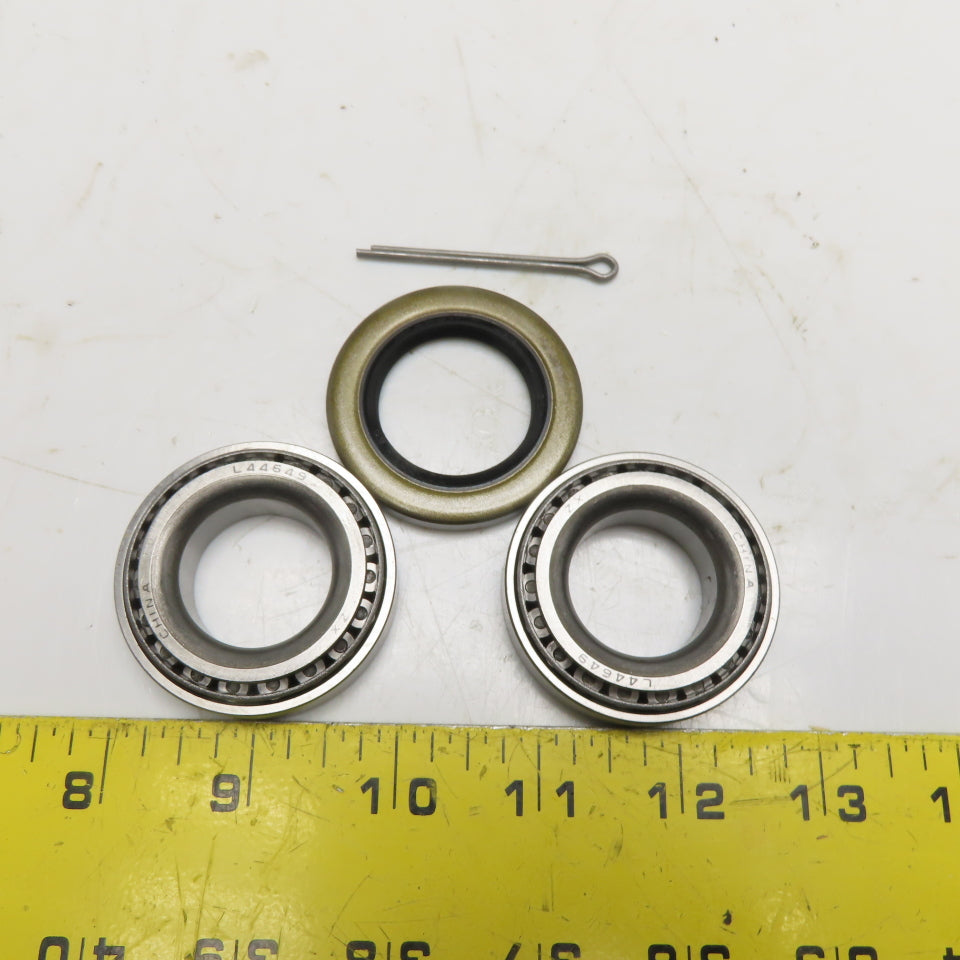 TRP L44610 L44649 Trailer Hub Bearing Kit 1-1/16" with Seal and Cotter Pin