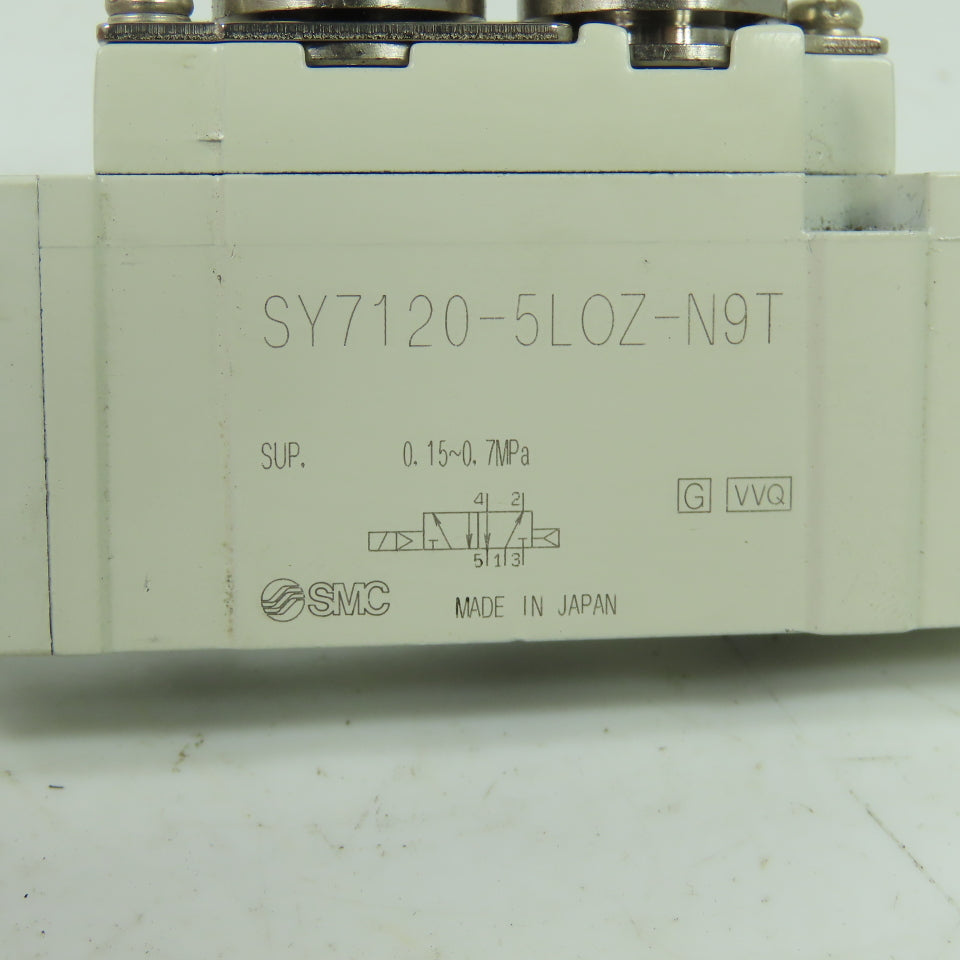 SMC SY7120-5LOZ-N9T Solenoid Valve 5-Port 24VDC 0.15~0.7MPa
