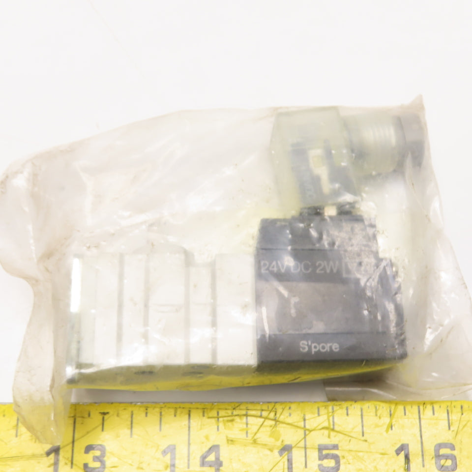 SMC NVKF332Y-5DZ-01T 3 Port Pneumatic Valve 24VDC Coil
