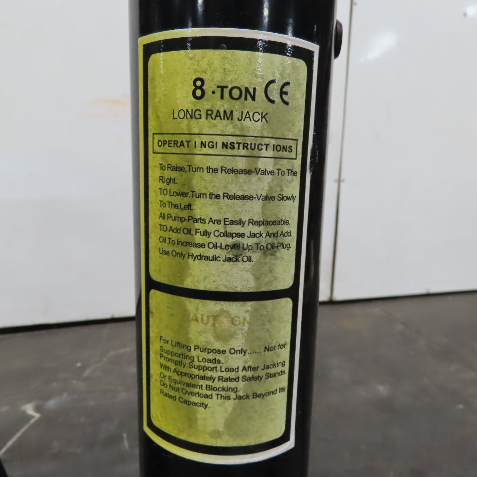 8 Ton Hydraulic Manual Engine Jack Needs New Cylinder