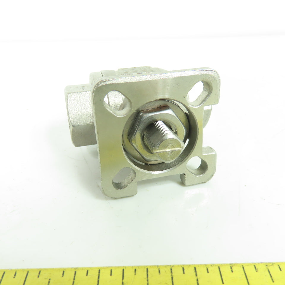 Bi-Torq ED-205-002 SS316 1000 WOG Ball Valve 1/4" FNPT ISO Mount NEW
