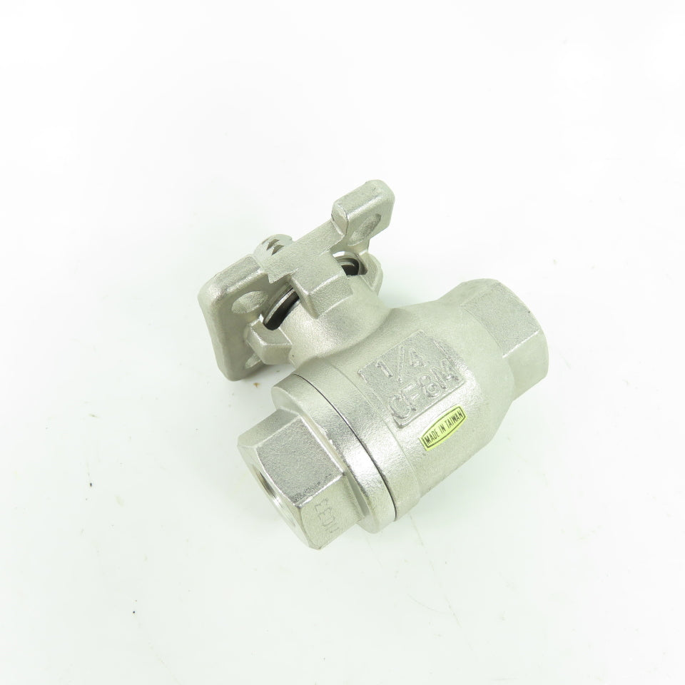Bi-Torq ED-205-002 SS316 1000 WOG Ball Valve 1/4" FNPT ISO Mount NEW
