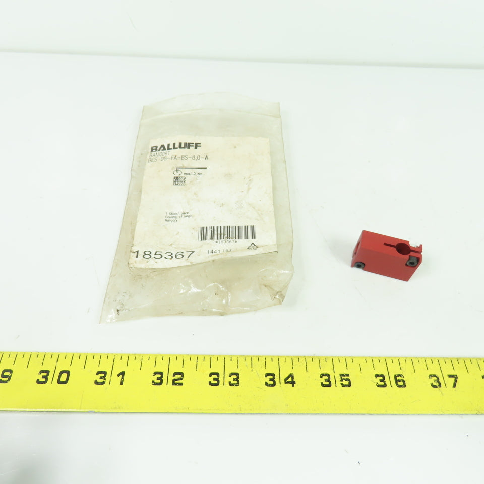Balluff BES 08-FA-BS-8,0-W BAM009T Prox Sensor Mounting Clamp Block NEW
