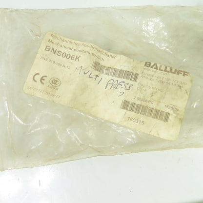 Balluff BNS006K BNS 819-100-R-12 Mechanical Position Switch NEW