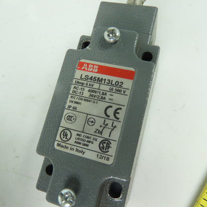 ABB LS45M13L02 Heavy Duty Limit Switch Roller Plunger 400V 24V NEW