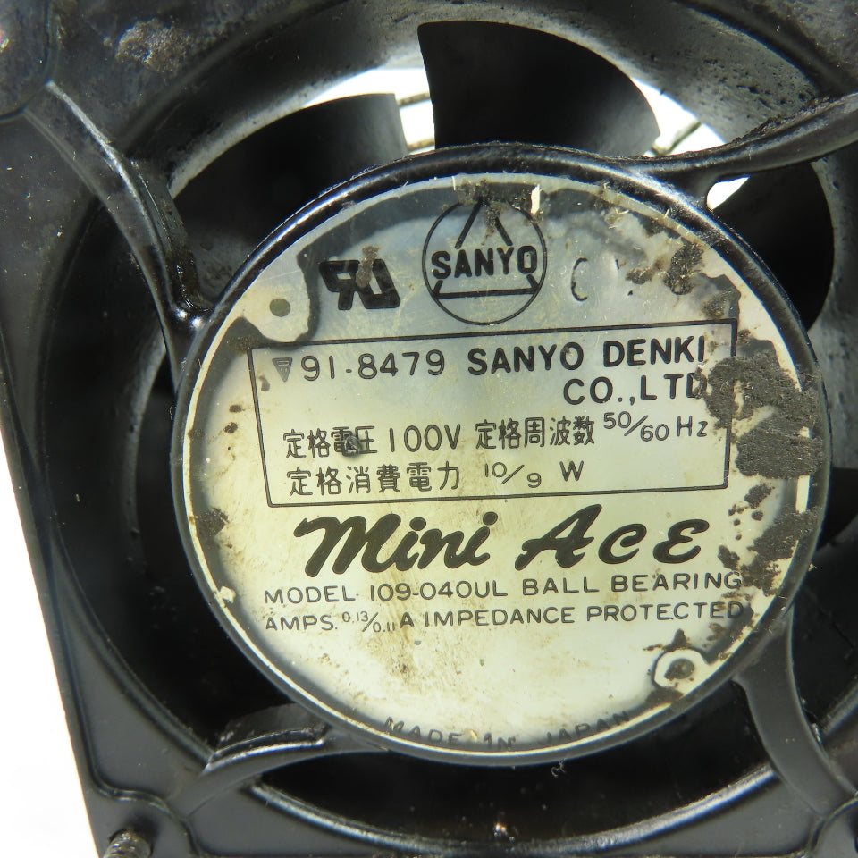 Sanyo Denki 109-040UL Mini Ace Axial Fan 100V 10/9W
