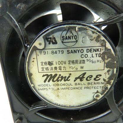 Sanyo Denki 109-040UL Mini Ace Axial Fan 100V 10/9W