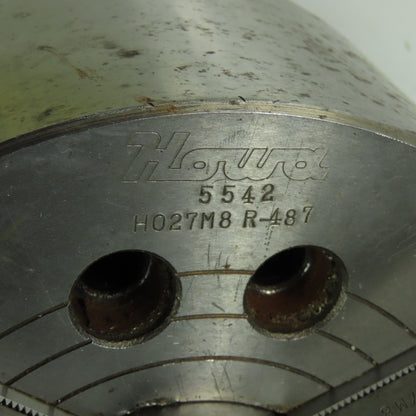 Howa HO27M8 R-487 8-1/2" OD 3-Jaw Lathe Chuck 1.8" Thru-Hole