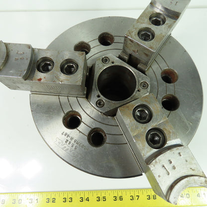 Howa HO27M8 R-487 8-1/2" OD 3-Jaw Lathe Chuck 1.8" Thru-Hole