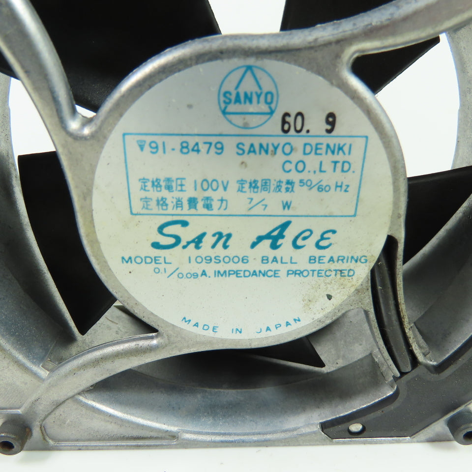 Sanyo Denki 109S006 San Ace AC Axial Cooling Fan 100V