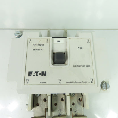 Eaton CE15SN3 300A 3Ph 3-Pole Contactor 600V 24V 60Hz Coil