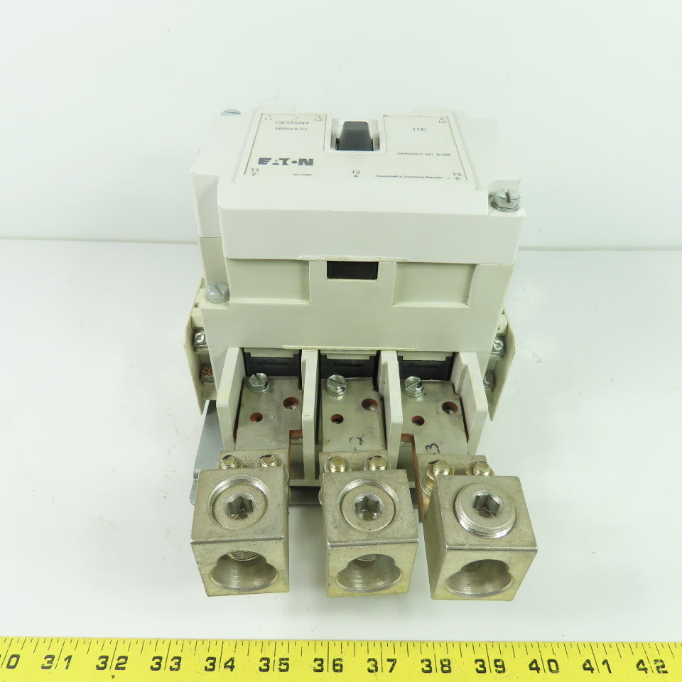Eaton CE15SN3 300A 3Ph 3-Pole Contactor 600V 24V 60Hz Coil