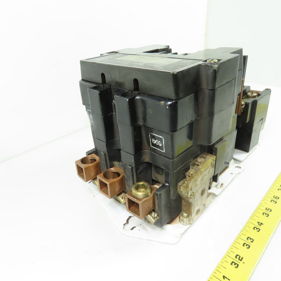Square D 8536 SFO 1 NEMA Size 4 Magnetic Motor Starter 100HP 600V Max 120V Coil